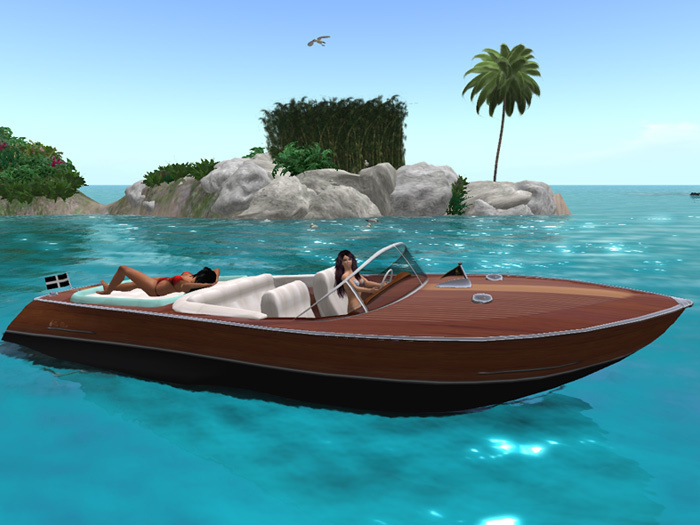 Eta Eliixir a virtual mahogany speedboat